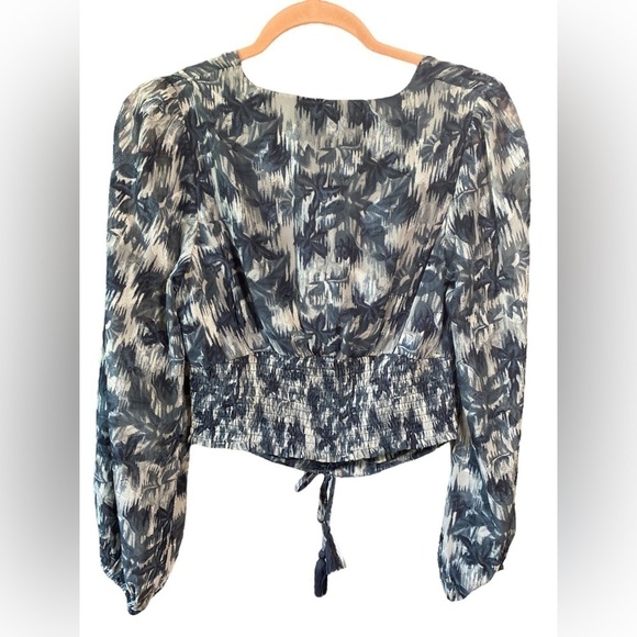 Allison New York Parker Blouse Charcoal Grey Small - Picture 3 of 10